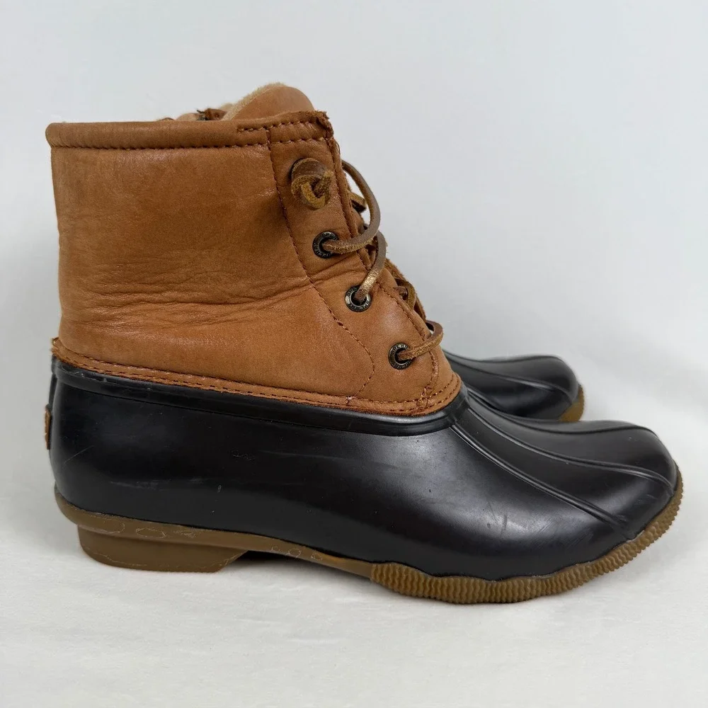 Sperry Saltwater Top Sider Womens Duck Boots Waterproof Snow 7.5